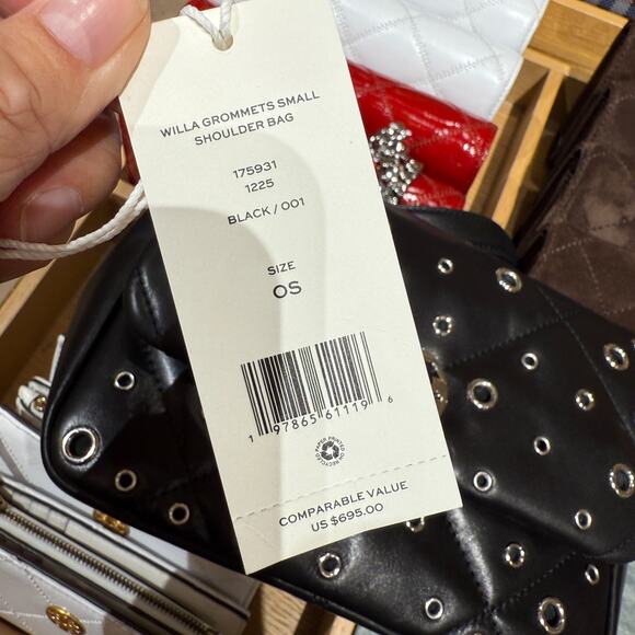 Tory Burch Willa Small Shoulder Bag 175931 Black $695 - Picture 9 of 9